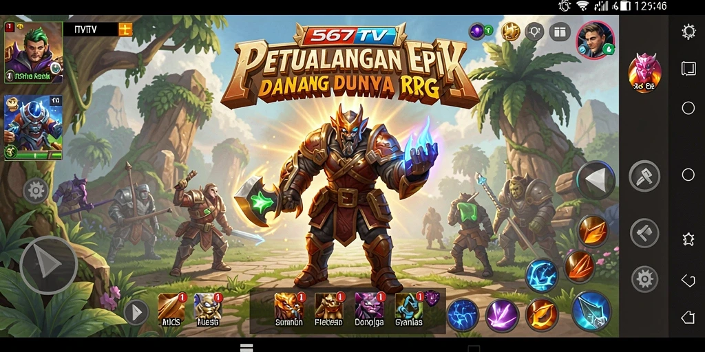 Gameplay seru dan mendebarkan dalam 567TV penuh strategi RPG.
