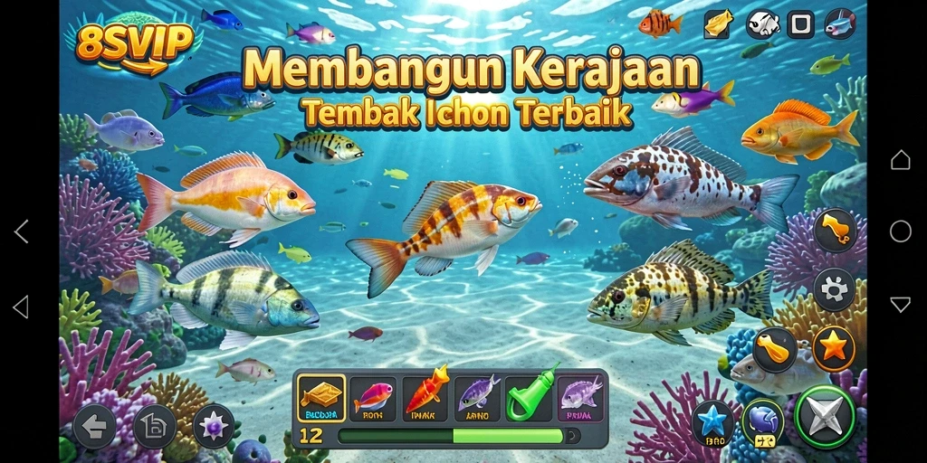 Tampilan menarik dari gameplay Tembak Ikan di 8SVIP.