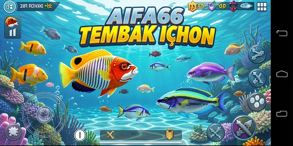 Tangkapan layar menunjukkan aksi seru dalam gameplay Tembak Ikan.