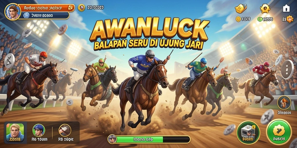 Gameplay balapan seru dengan mobil kustomisasi.