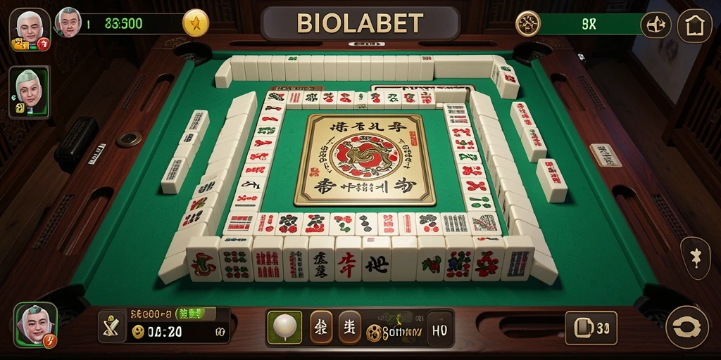 Tangkapan layar utama BIOLABET dengan gameplay Mahjong yang menakjubkan.