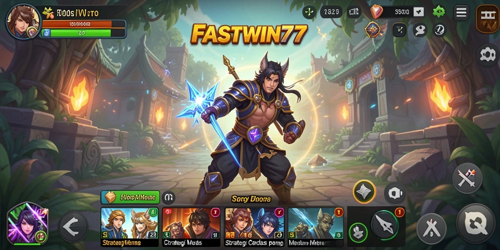 Screenshot utama FASTWIN77 menampilkan aksi strategis yang mendebarkan.