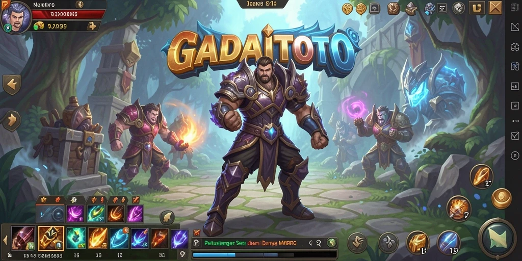Screenshot gameplay GADAITOTO menampilkan petualangan seru di dunia MMORPG.