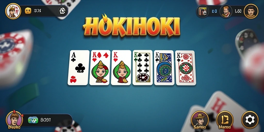 Tampilan gameplay HOKIHOKI yang seru dan menarik.