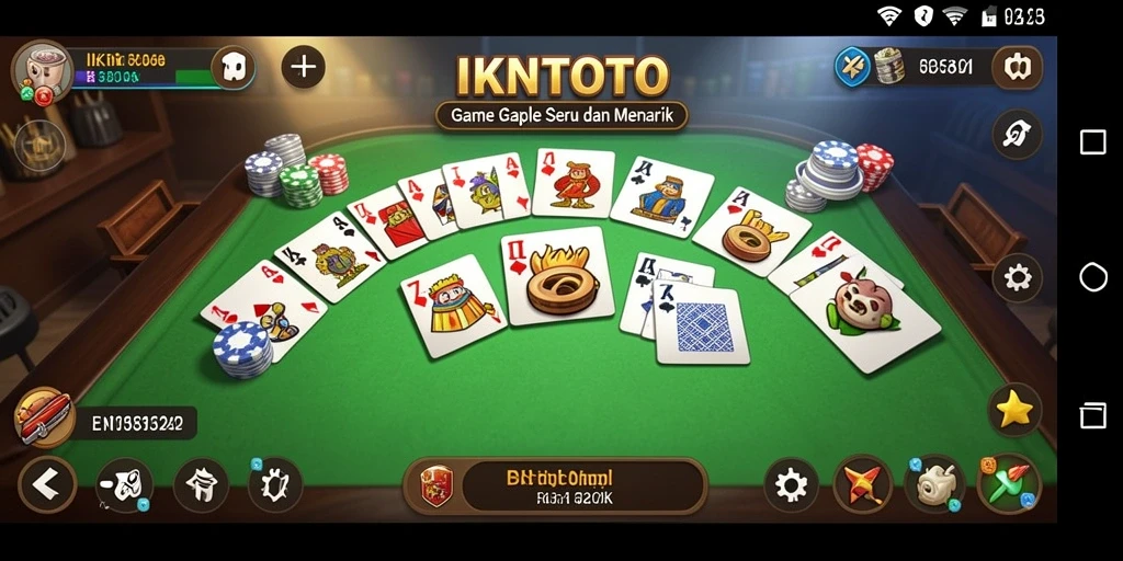 Tangkapan layar gameplay Gaple di IKNTOTO penuh keseruan.