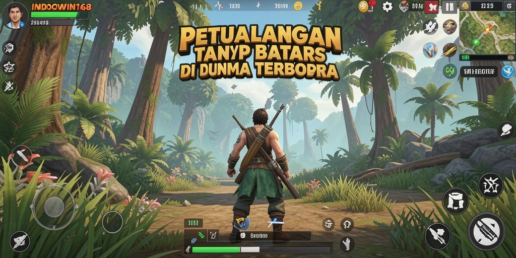 Tangkapan layar menampilkan petualangan mendebarkan di dunia terbuka.