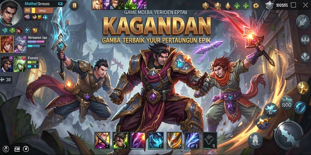 Screenshot KAGANDAN menampilkan aksi pertempuran yang seru dan intens.
