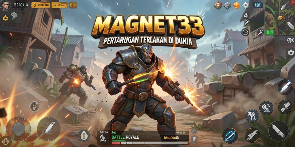 Gameplay seru di MAGNET33 dengan aksi Battle Royale yang mendebarkan.