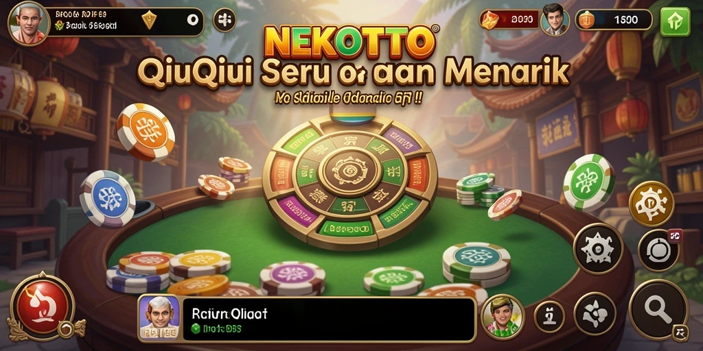Tampilan gameplay seru dari permainan QiuQiu NEKOTOTO.