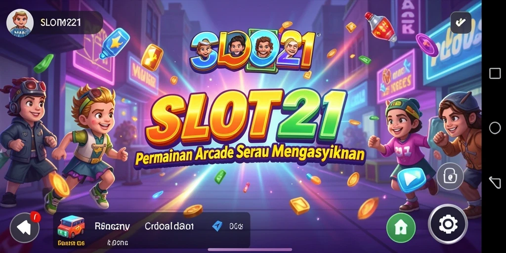 Tampilan gameplay SLOT21 yang penuh aksi dan tantangan Arcade.